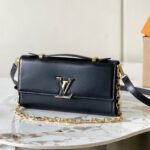 Louis Vuitton Wallet On Chain Capucines M12143 Black